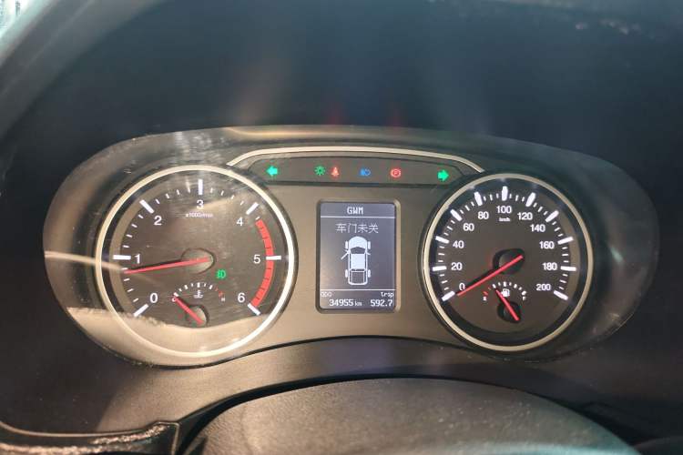 Used Great Wall Wingle 5 2021 2.0T Diesel Two-Wheel Drive Elite Version with Long Cargo Bed China VI Emission Standard GW4D20M Instrument Cluster