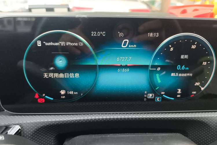 Used Mercedes-Benz A-Class 2019 A 200 L Sport Sedan Odometer Close Up