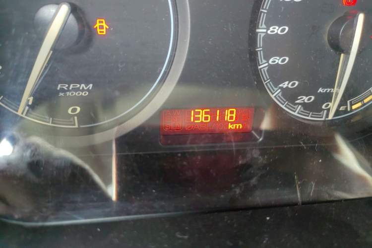 Used MG 3 2013 1.5L Manual Value Edition Odometer Close Up