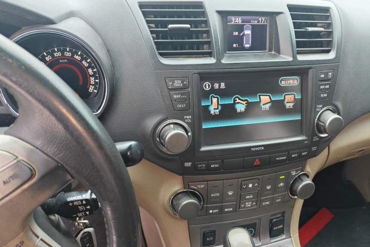 Used Toyota Highlander 2009 3.5L 4x4 7-Seater Luxury Edition Audio And AC Panel