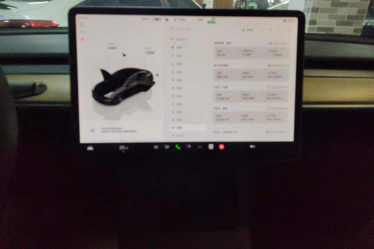 Used Tesla Model 3 2022 Rear-Wheel-Drive Version Audio And AC Panel