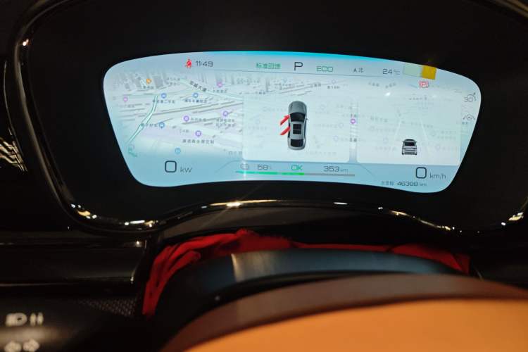 Used BYD Han 2022 EV Genesis Edition 610KM All-Wheel Drive Premium Model Instrument Cluster