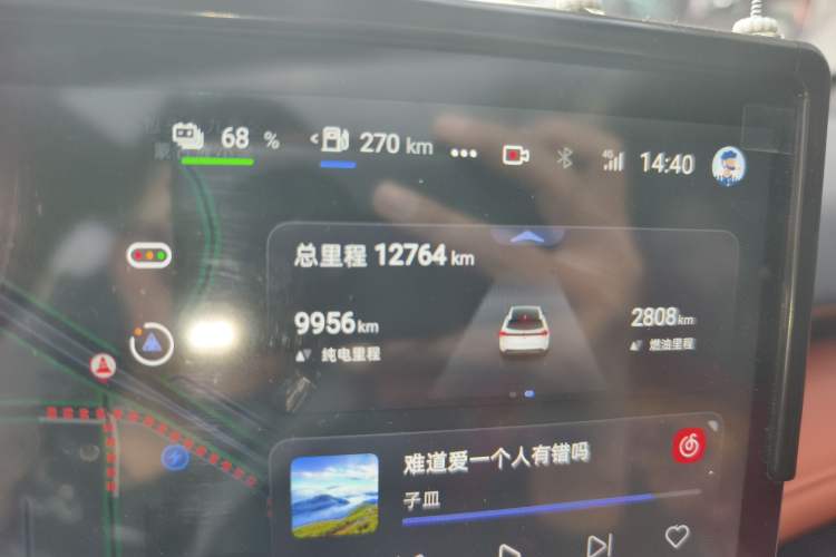 Used Deepal S07 2023 200Max Range-Extended Version Odometer Close Up