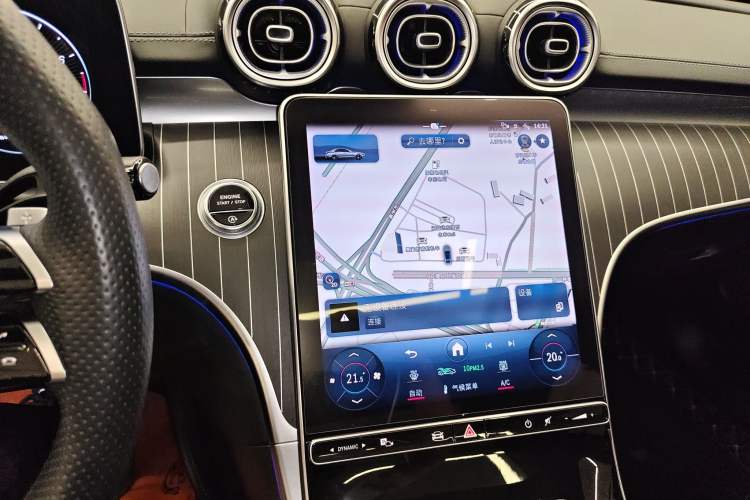 Used Mercedes-Benz C-Class 2023 Restyled C 260 L Night Edition Sports Version Audio And AC Panel