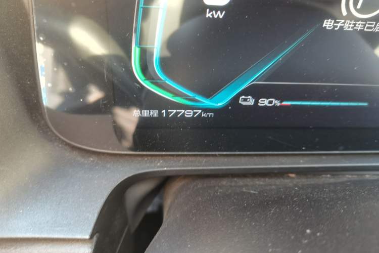 Used BYD e2 2019 Standard Range Model – Smart & Comfortable Version Odometer Close Up