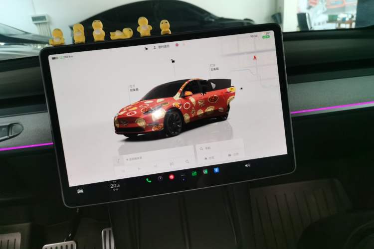 Used Tesla Model Y 2024 Long-Range All-Wheel-Drive Version Audio And AC Panel