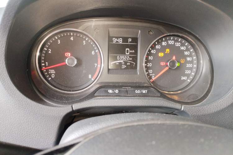 Used Volkswagen Polo 2016 1.6L Automatic Luxury Model Odometer Close Up