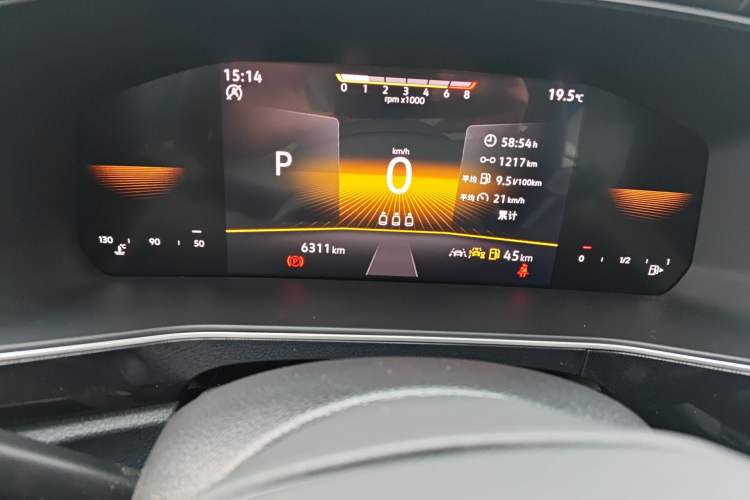 Used Volkswagen Tharu 2025 New Sharp 1.5L Ambitious Edition Odometer Close Up