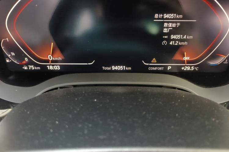 Used BMW 5 Series 2020 530Li xDrive Luxury Package Odometer Close Up