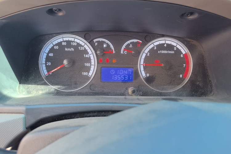 Used Foton Scenic G7 2020 2.4L Commercial Version Long Wheelbase High-Roof 2-Seat Van China VI Emission Standard 4K22D4M Odometer Close Up