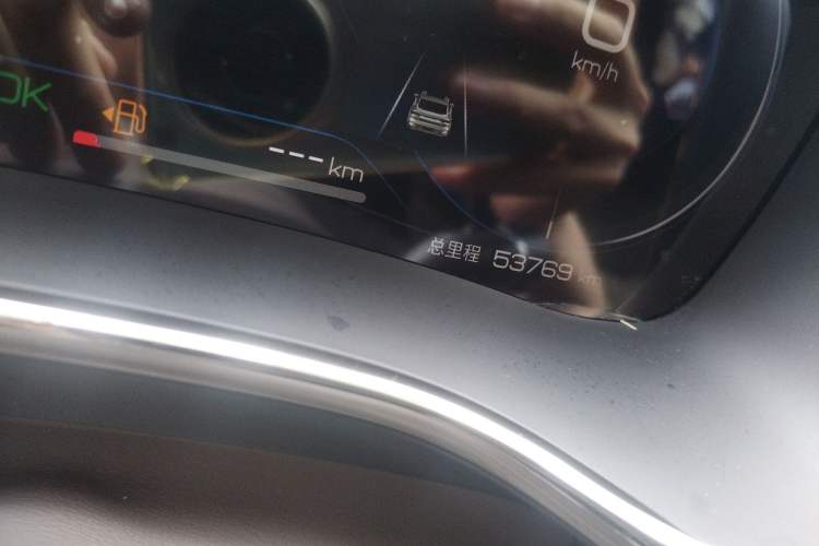 Used BYD Han 2023 DM-i Champion Edition 121KM Prestige Model Odometer Close Up