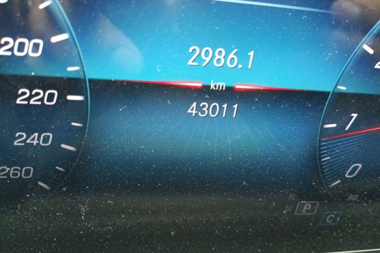 Used Mercedes-Benz A-Class 2020 Second Facelift A 180 L Sport Sedan Odometer Close Up