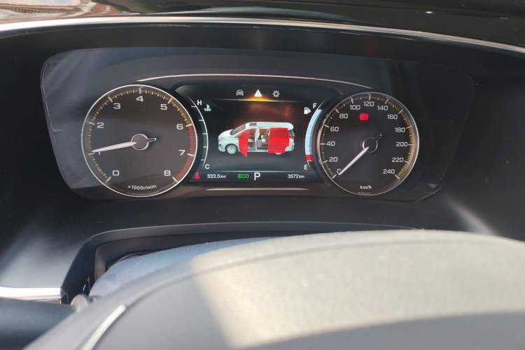 Used GAC Trumpchi M8 2024 Lingxiu Series 390T Deluxe Edition Odometer Close Up