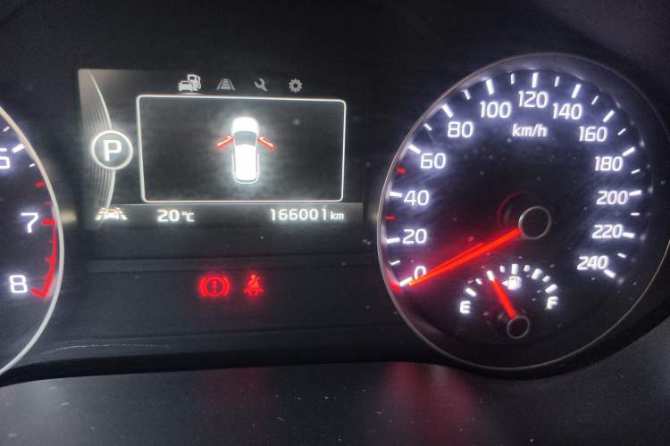 Used Kia KX5 2016 1.6T Automatic All-Wheel Drive Premium Odometer Close Up