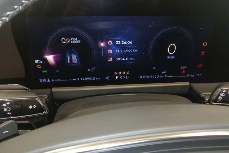 Used Lincoln Corsair 2024 2.0T Four-Wheel Drive Prestige Edition Odometer Close Up