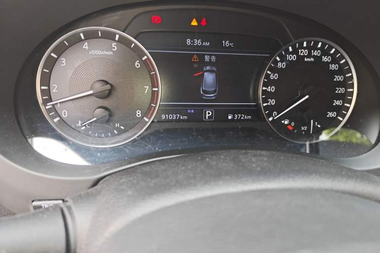 Used Infiniti QX50 2020 2.0T Two-Wheel Drive Fashion Edition Odometer Close Up