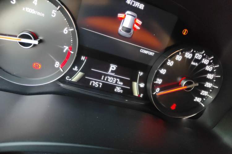 Used Honda Avancier 2017 370TURBO Four-Wheel Drive Prestige Edition Odometer Close Up