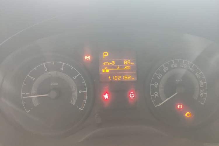 Used Peugeot 301 2016 1.6L Automatic Comfort Edition Odometer Close Up