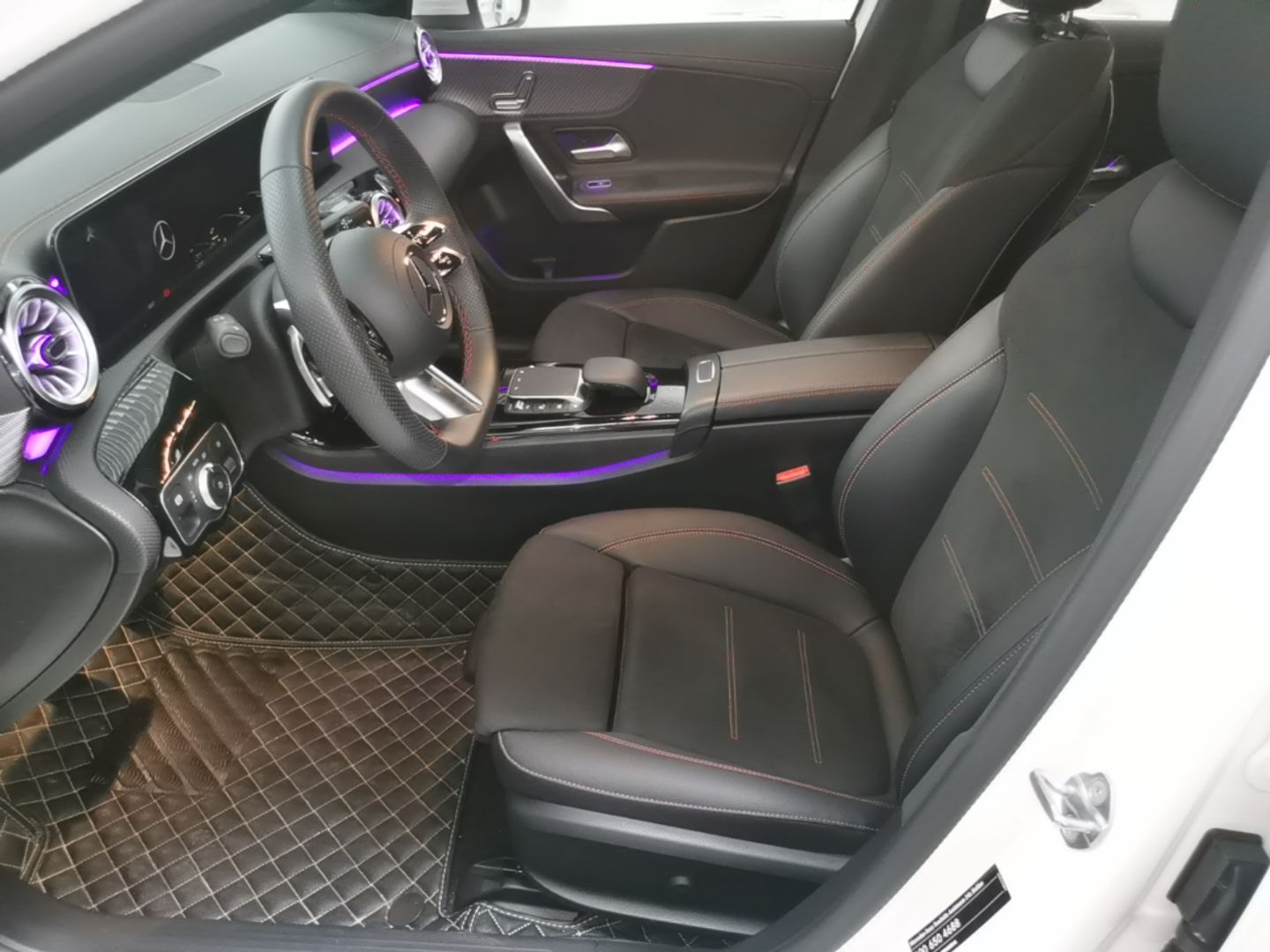 A primeira fila do carro