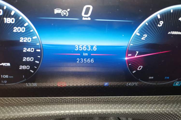 Used Mercedes-Benz A AMG 2024 AMG A 35 4MATIC Odometer Close Up