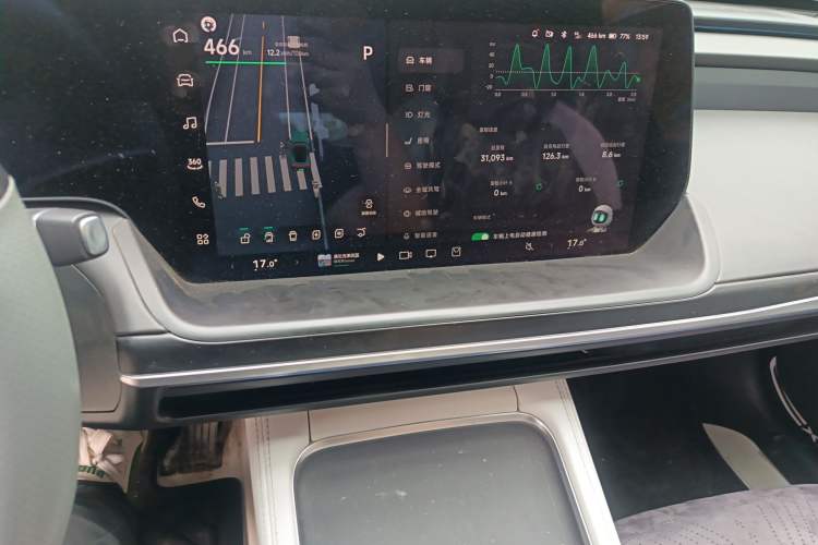 Used XPeng P7 2023 P7i 610 Pengyi Performance Edition Audio And AC Panel