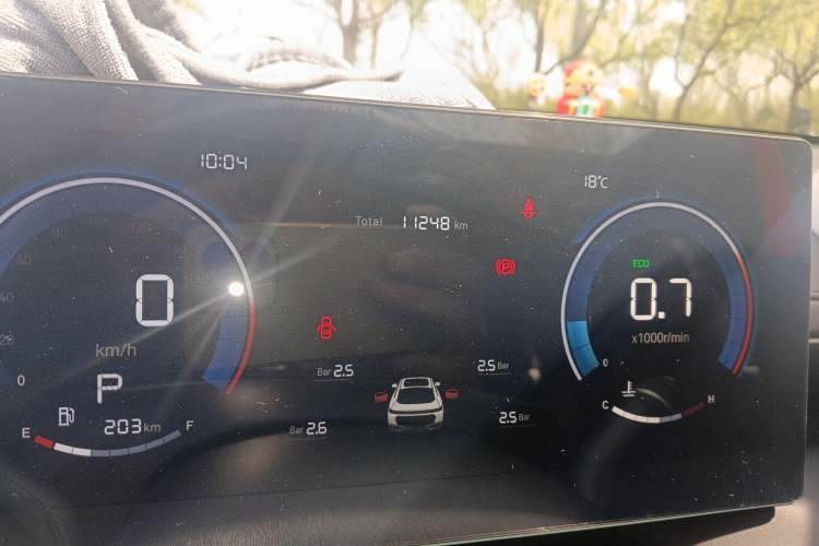 Used CHANGAN Eado 2026 Model, Fourth Generation, 1.5T 500Bar Dynamic Enjoyment Edition Odometer Close Up