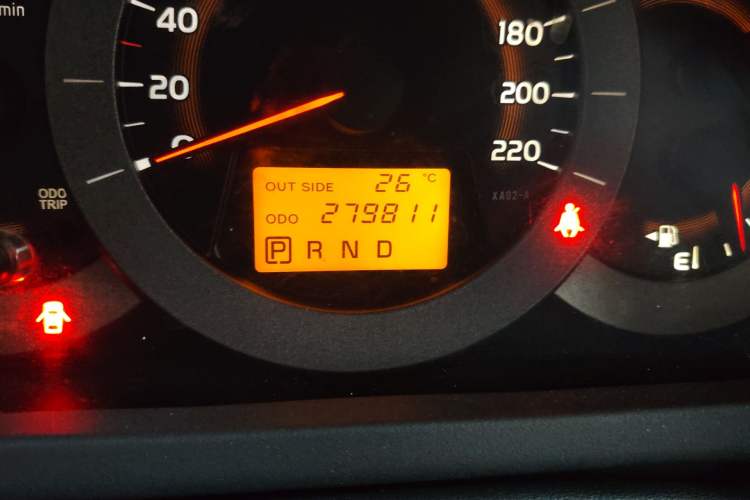 Used Toyota RAV4 2009 2.0L Automatic Luxury Navigation Edition Odometer Close Up