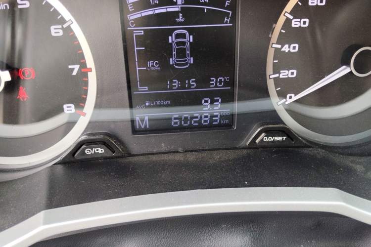 Used Geely Auto Emgrand GL 2017 1.8L Manual Elite Model Odometer Close Up