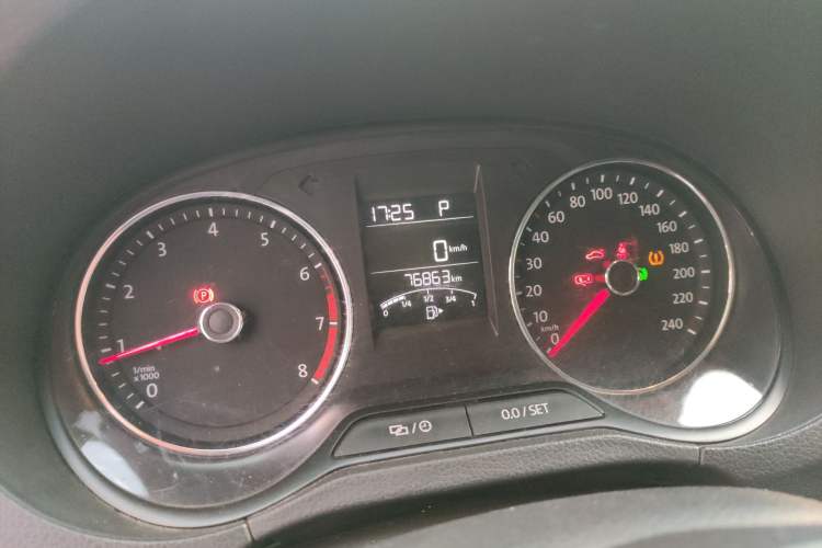 Used Volkswagen Polo 2016 1.6L Automatic Luxury Model Odometer Close Up