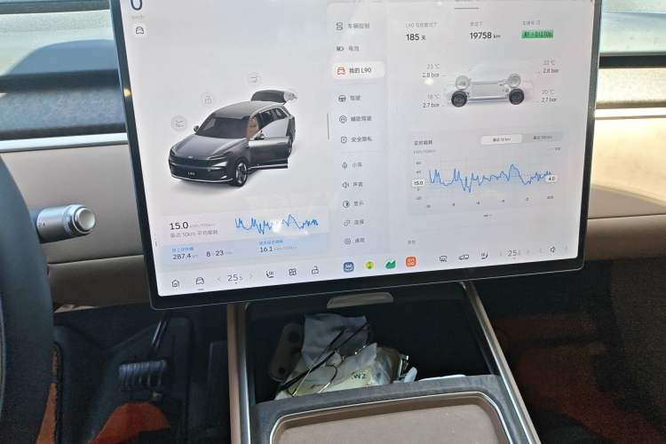 Used ONVO Luxeed L90 2025 Model—Max Six-Seater Version Audio And AC Panel