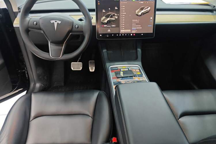 Used Tesla Model Y 2022 Revised Version Long-Range All-Wheel Drive Audio And AC Panel