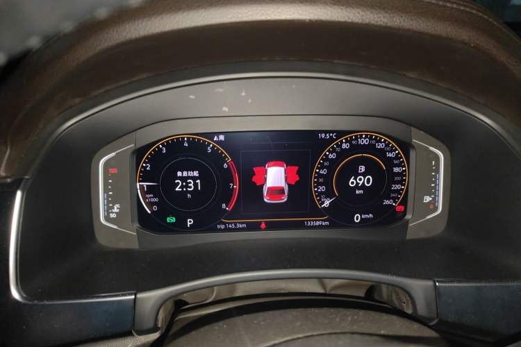 Used Volkswagen Teramont 2020 330TSI Two-Wheel-Drive Luxury Edition China VI Standard Instrument Cluster