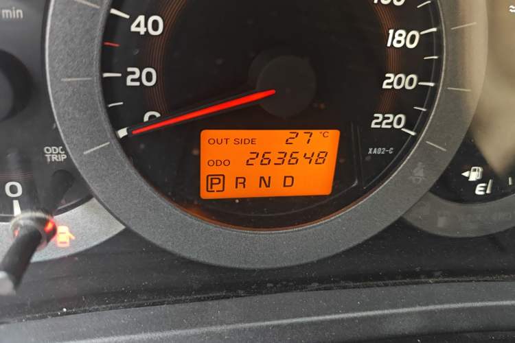 Used Toyota RAV4 2011 2.0L Automatic Luxury Edition Odometer Close Up