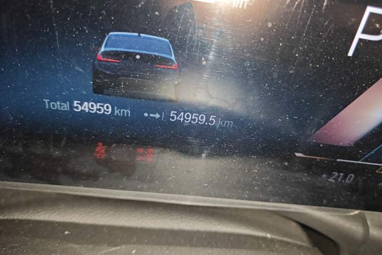 Used BMW 3 Series 2023 325i M Sport Night Edition Package Odometer Close Up