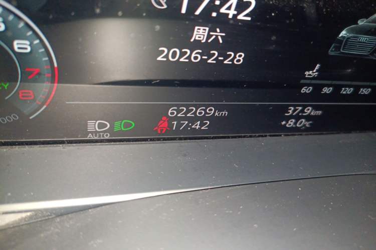 Used Audi A6L 2021 45 TFSI quattro Prestige Dynamic Edition Odometer Close Up