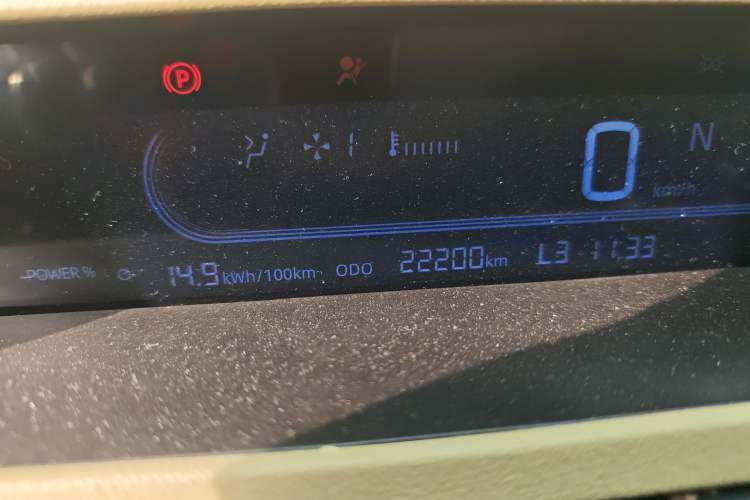 Used Geely Galaxy Panda 2024 200km Panda Rider Odometer Close Up