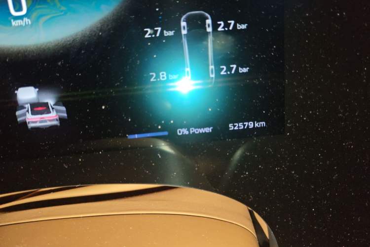 Used Rising F7 2023 Long-Range Edition Odometer Close Up