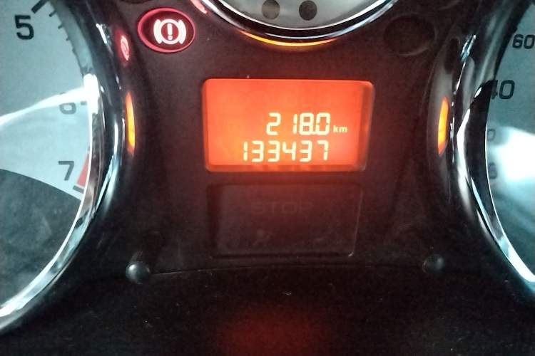 Used Peugeot 207 2011 Sedan 1.4L Manual Yule Edition Odometer Close Up