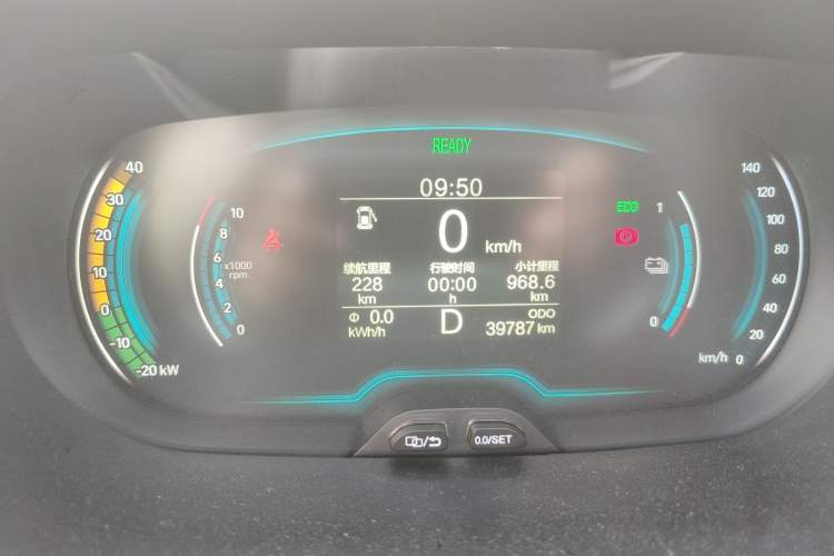 Used Chery Little Ant 2019 4-Seater Smart Edition 35 kWh Odometer Close Up
