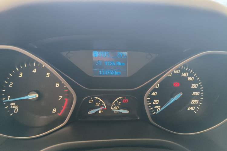 Used Ford Focus 2012 Hatchback 1.6L Automatic Comfort Model Odometer Close Up