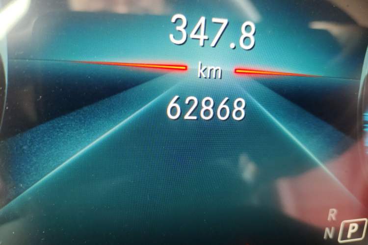 Used Mercedes-Benz C-Class 2021 C 260 Star Edition Odometer Close Up