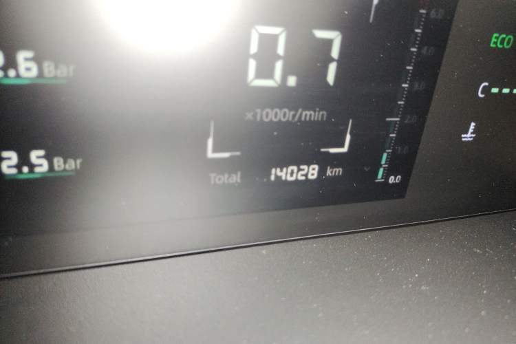 Used CHANGAN Eado 2025 Blue Whale 1.5T 500Bar Prestige Model Odometer Close Up