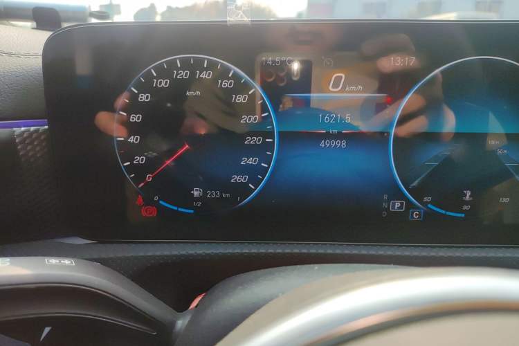 Used Mercedes-Benz A-Class 2021 A 200 L Sport Sedan Dynamic Model Odometer Close Up