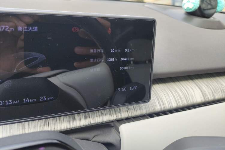 Used Nio ET7 2022 100 kWh Odometer Close Up