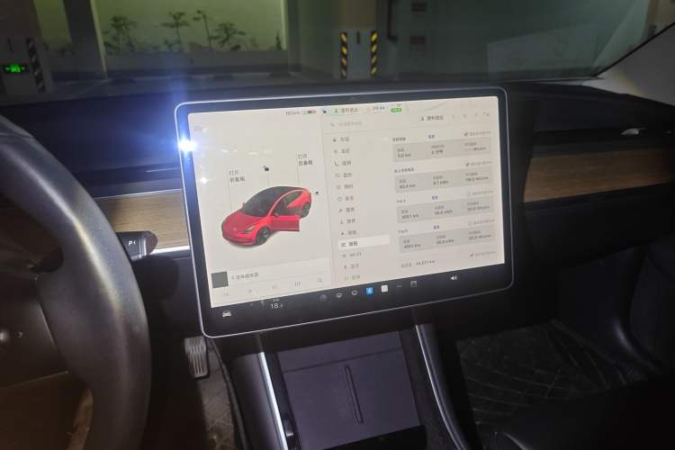 Used Tesla Model 3 2019 Standard Range Rear-Drive Upgraded Version Audio And AC Panel