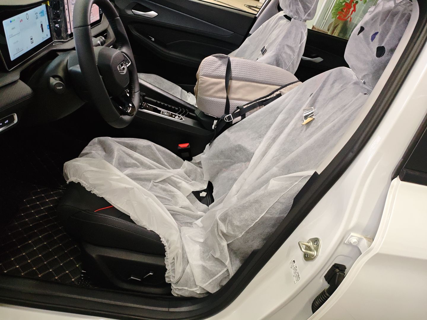 Переднее сиденье в автомобиле