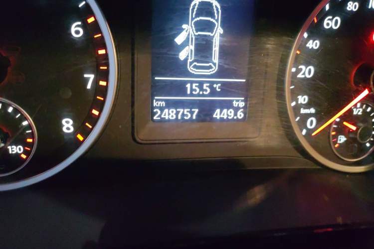 Used Volkswagen Tiguan 2010 2.0 TSI Automatic All-Wheel Drive Flagship Navigation Edition Odometer Close Up