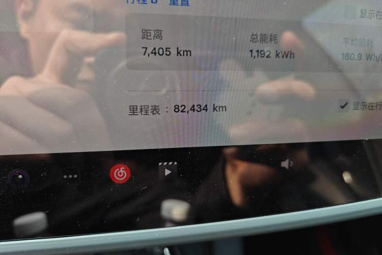 Used Tesla Model 3 2022 Rear-Wheel-Drive Version Odometer Close Up