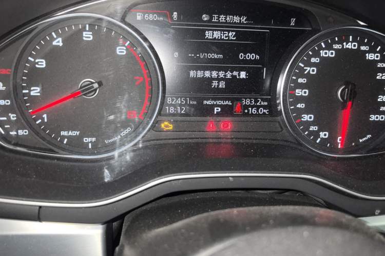 Used Audi A4L 2017 40 TFSI Style Edition Odometer Close Up