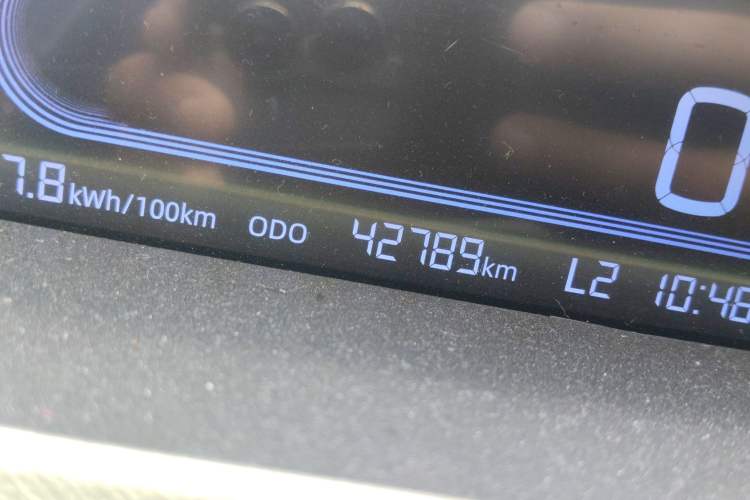 Used Geely Galaxy Panda 2023 Panda Mini 200km Endurance Bear Odometer Close Up